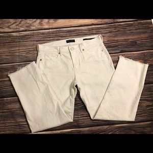 Banana Republic Premium Denim White 5 Pocket Girlfriend Jeans Size 27
